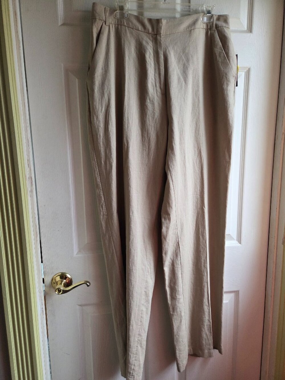SOFIA VERGARA JEANS Sz 12 Linen wide leg PANTS Trousers NEW w/tag high rise